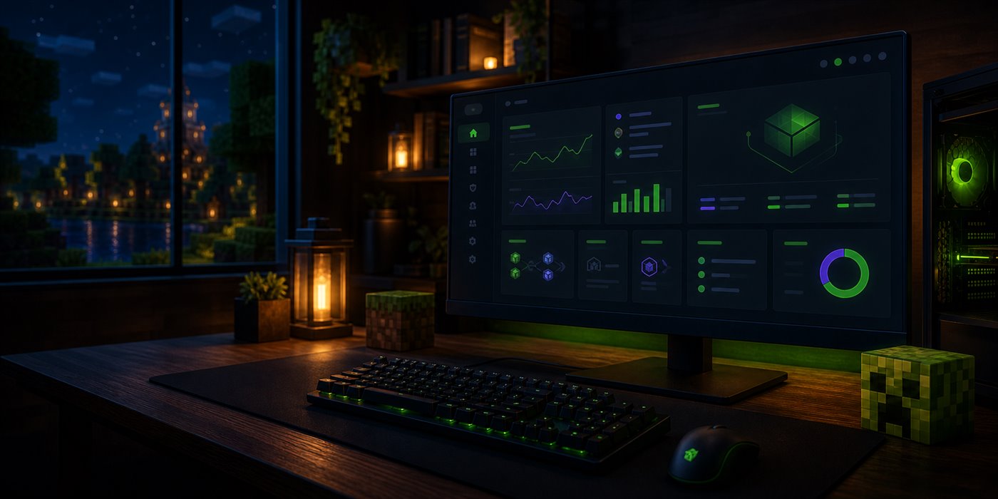 Gaming-Arbeitsplatz als Motiv für die Server-Verwaltung